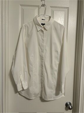 Talbots Women’s Long-Sleeve Dress Shirt — White